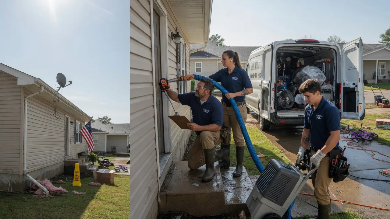 Ceiling Water Damage Restoration in Sheffield, TX near me